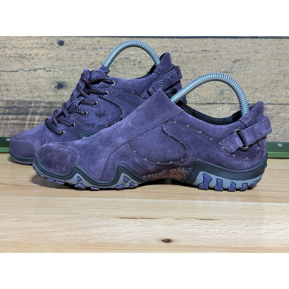 🔥RARE All Rounder by Mephisto Purple Suede Professional Hiking Shoes Sz 7.5 - Picture 4 of 11